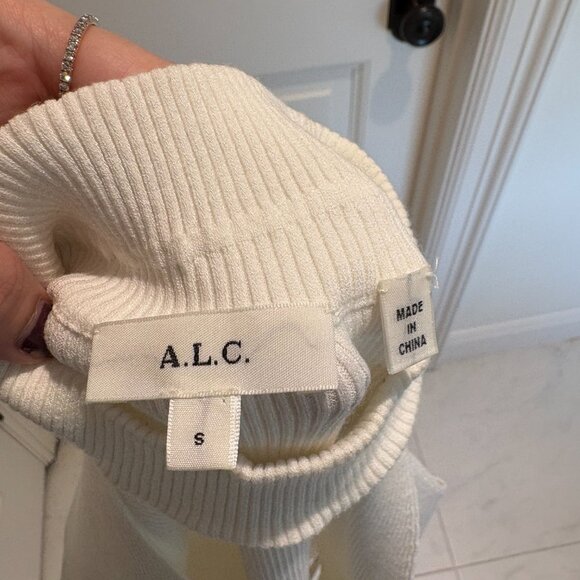 A.L.C. Colby Ribbed Choker Neck Top - Picture 4 of 4